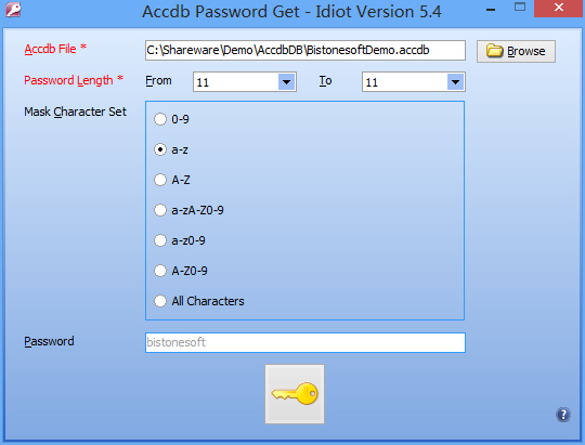 Complete Recovering Password Screenshot